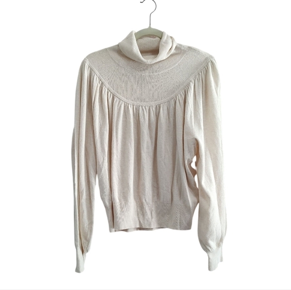 Madewell Sweaters - Madewell Cream Turtleneck Sweater Size XL